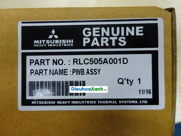 Bao bì bo mạch điều khiển cho dàn lạnh điều hòa Mitsubishi Heavy